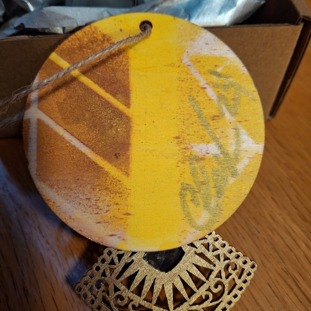 Handmade Mudcloth Ornaments New In Box - Picture 8 of 13